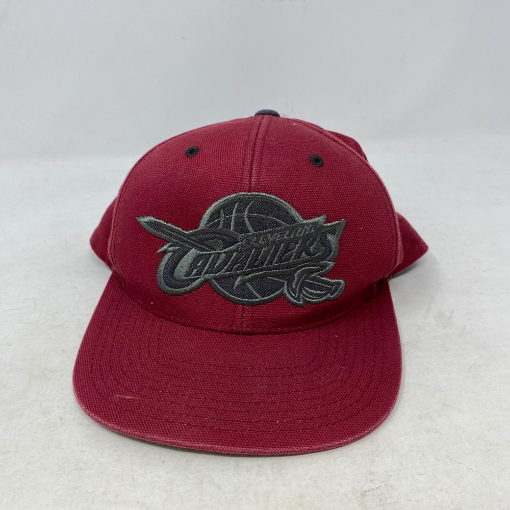 Mitchell & Ness Cleveland Cavaliers Snapback Hat Wine Burgundy NBA Cap One Size